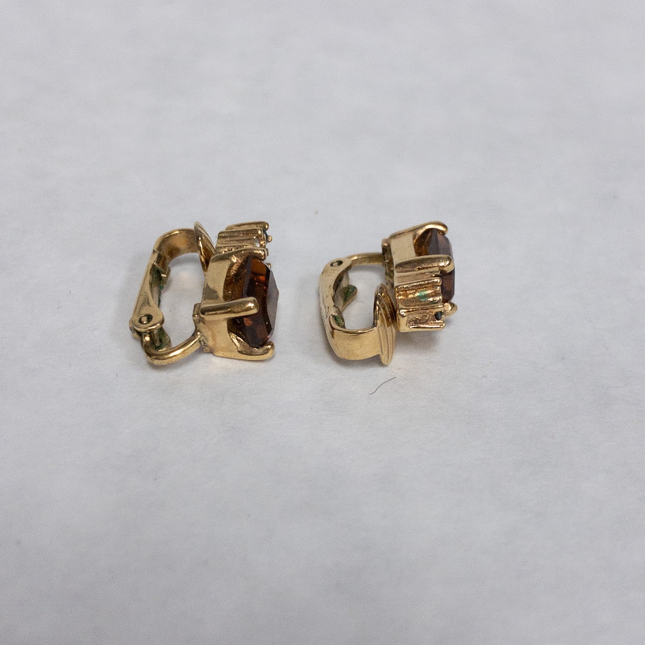 Christian Dior 'Amber' Clip Earrings