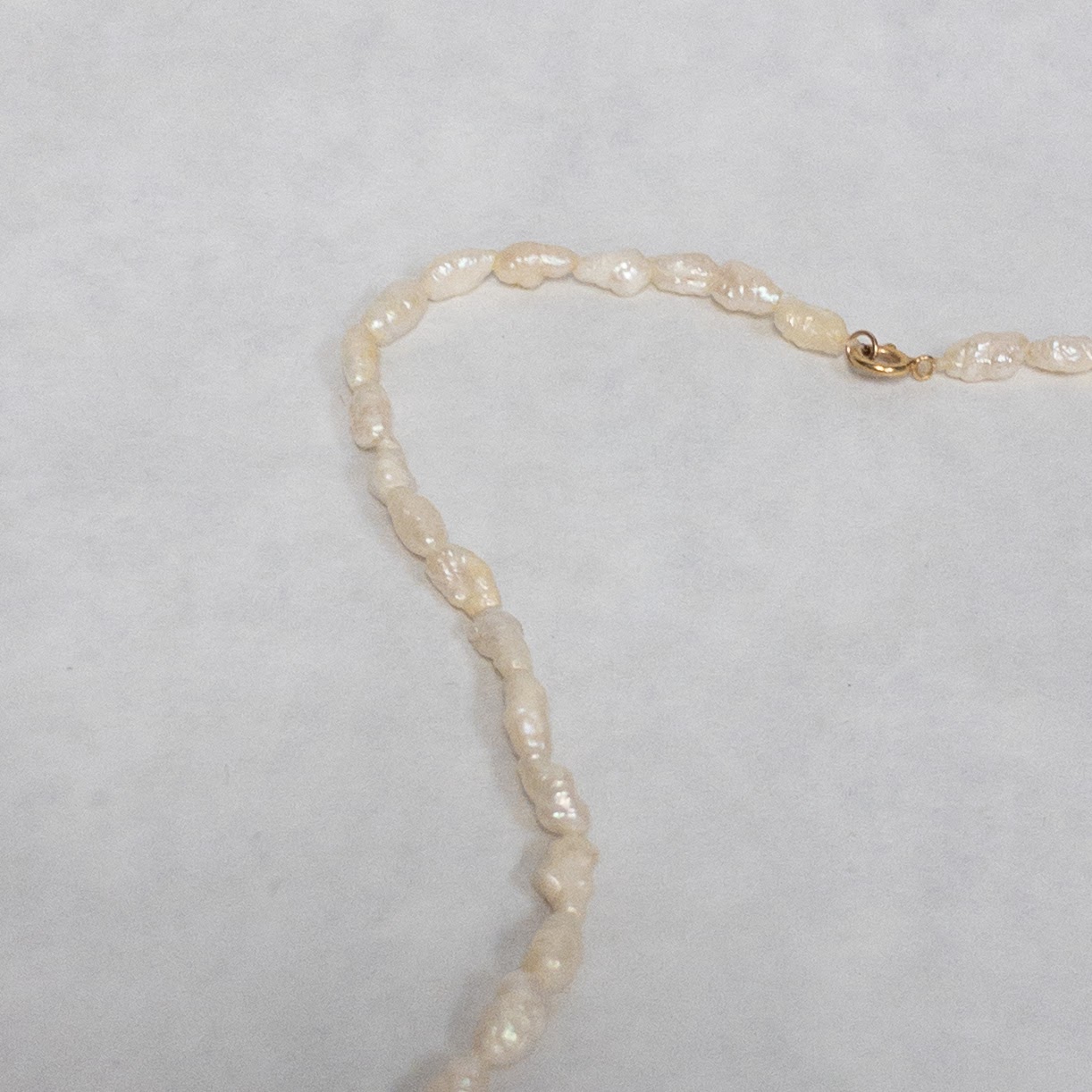 14K Gold Seed Pearl Necklace