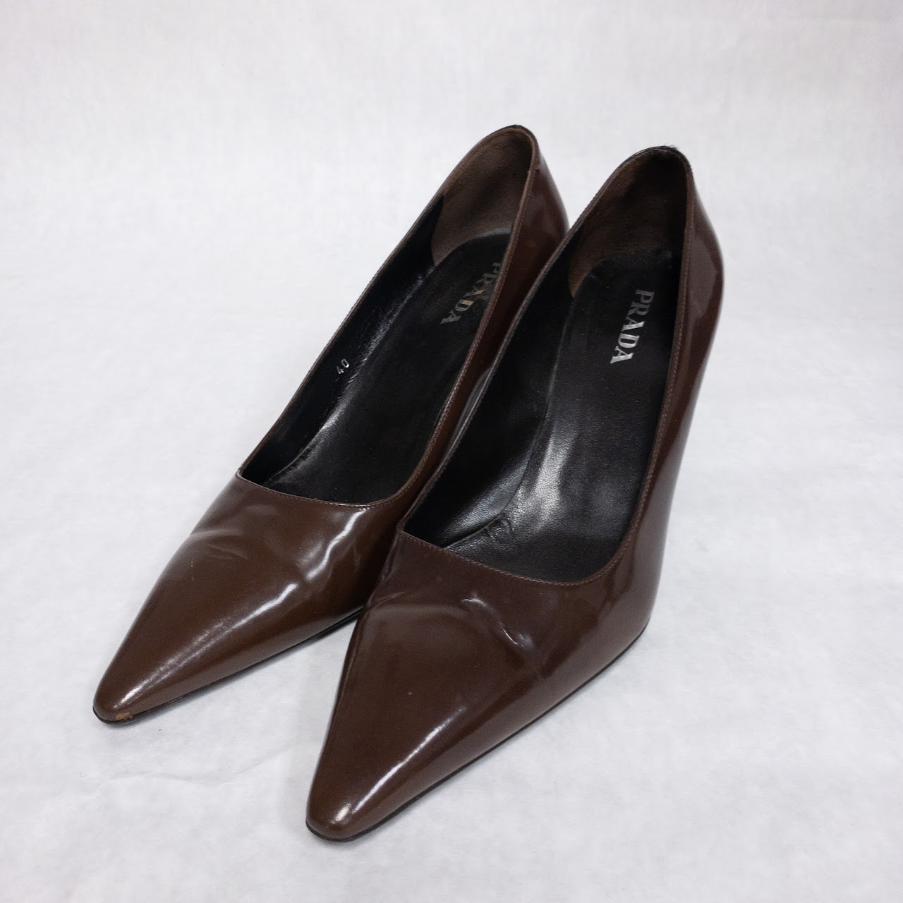 Prada Brown Leather Pumps