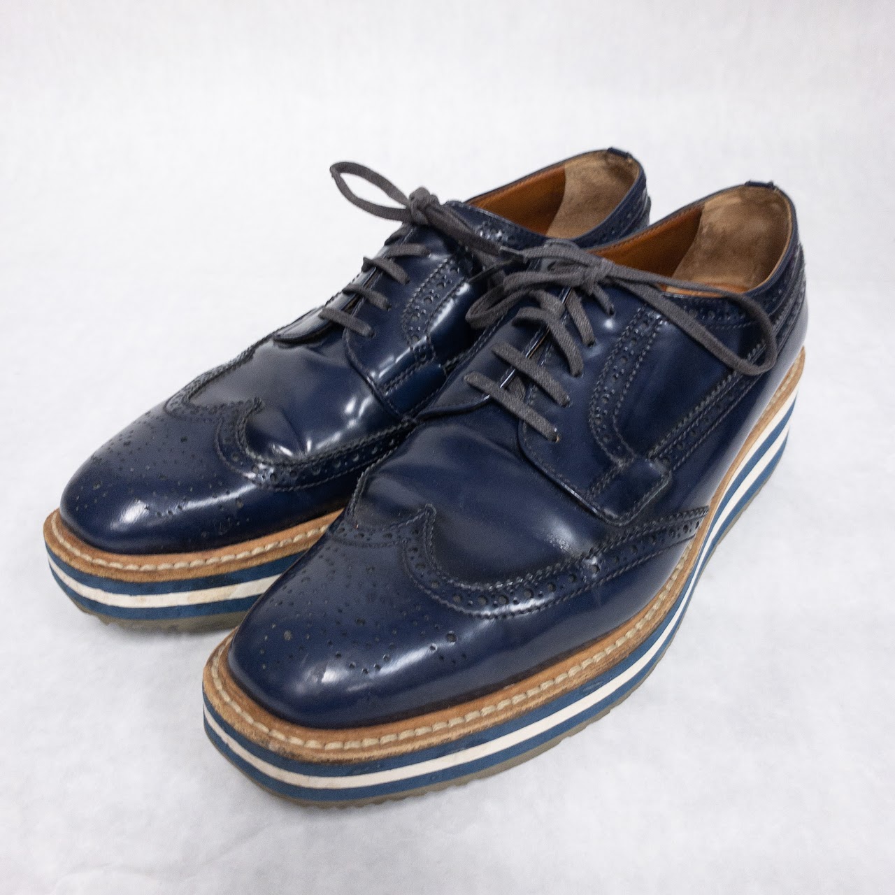 Prada Platform Brogues