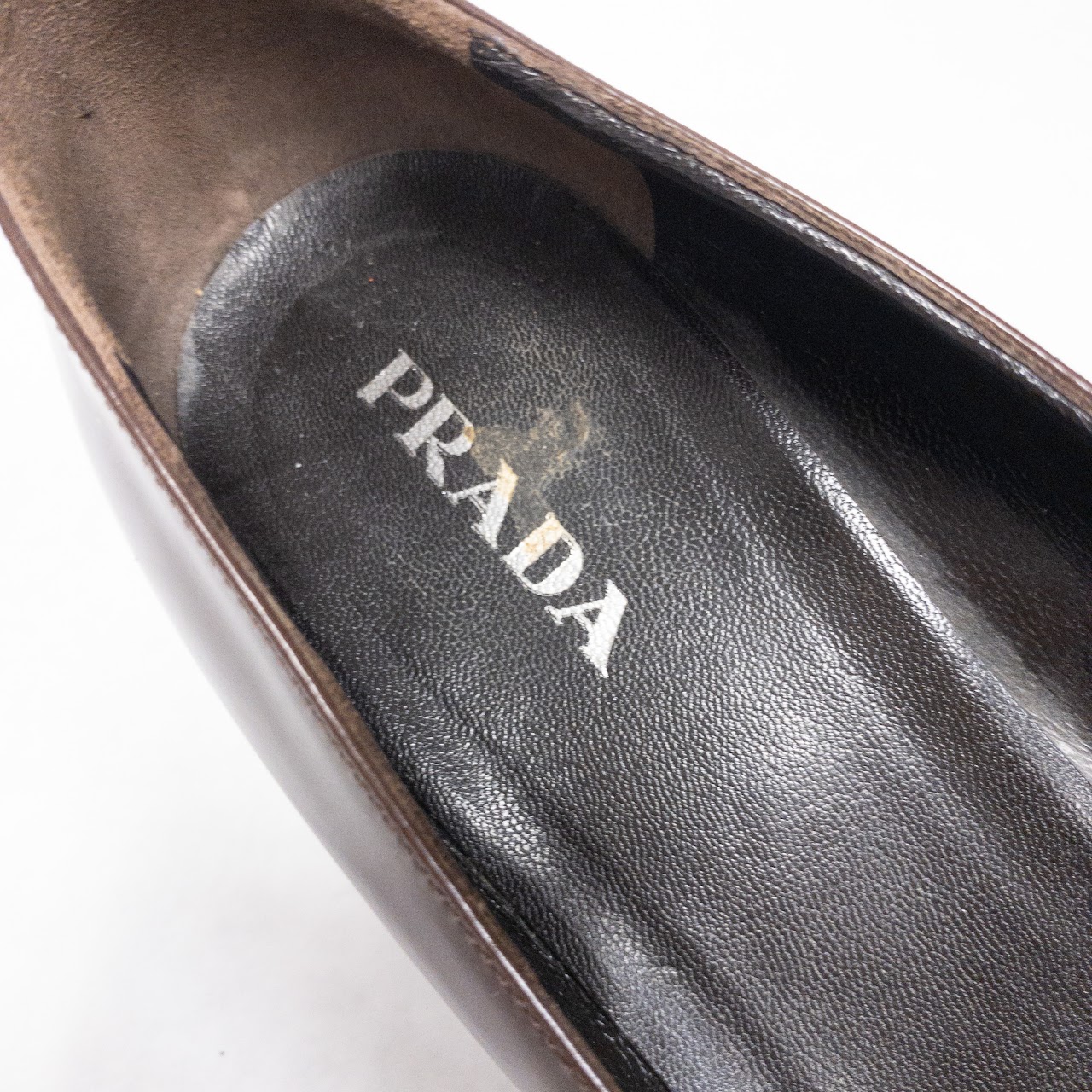 Prada Brown Leather Pumps