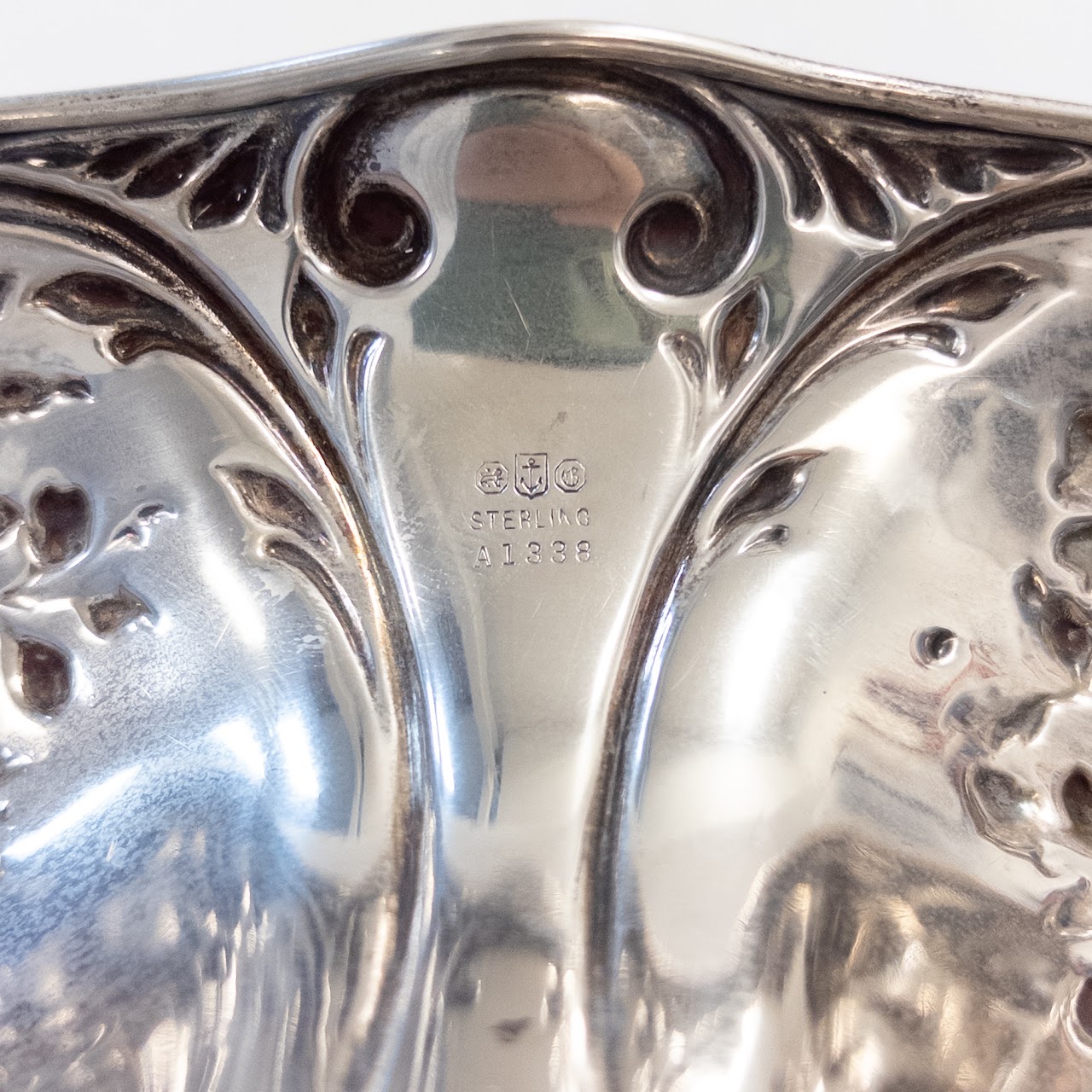 Sterling Silver Repousse Centerpiece Bowl