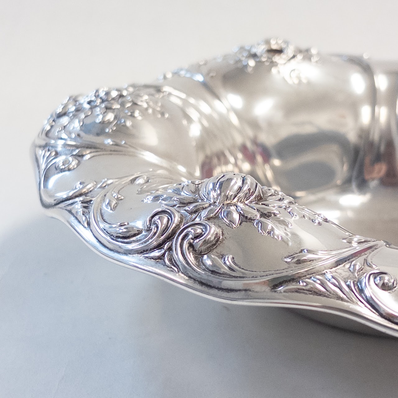 Sterling Silver Repousse Centerpiece Bowl