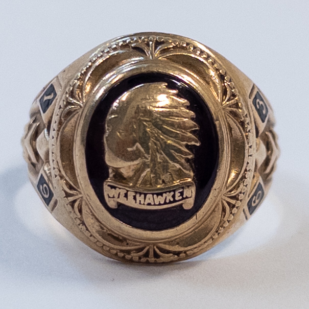 10K Gold 1963 Weehawken Graduating Class Ring