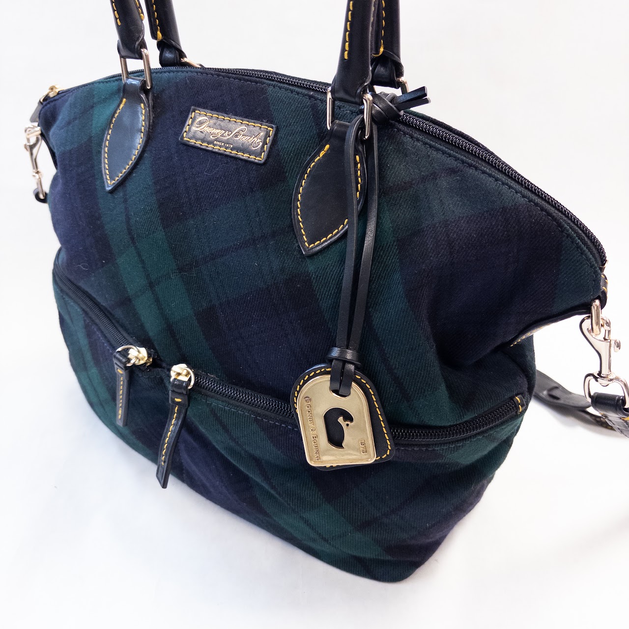 Dooney & Bourke Tartan Large Pocket Satchel