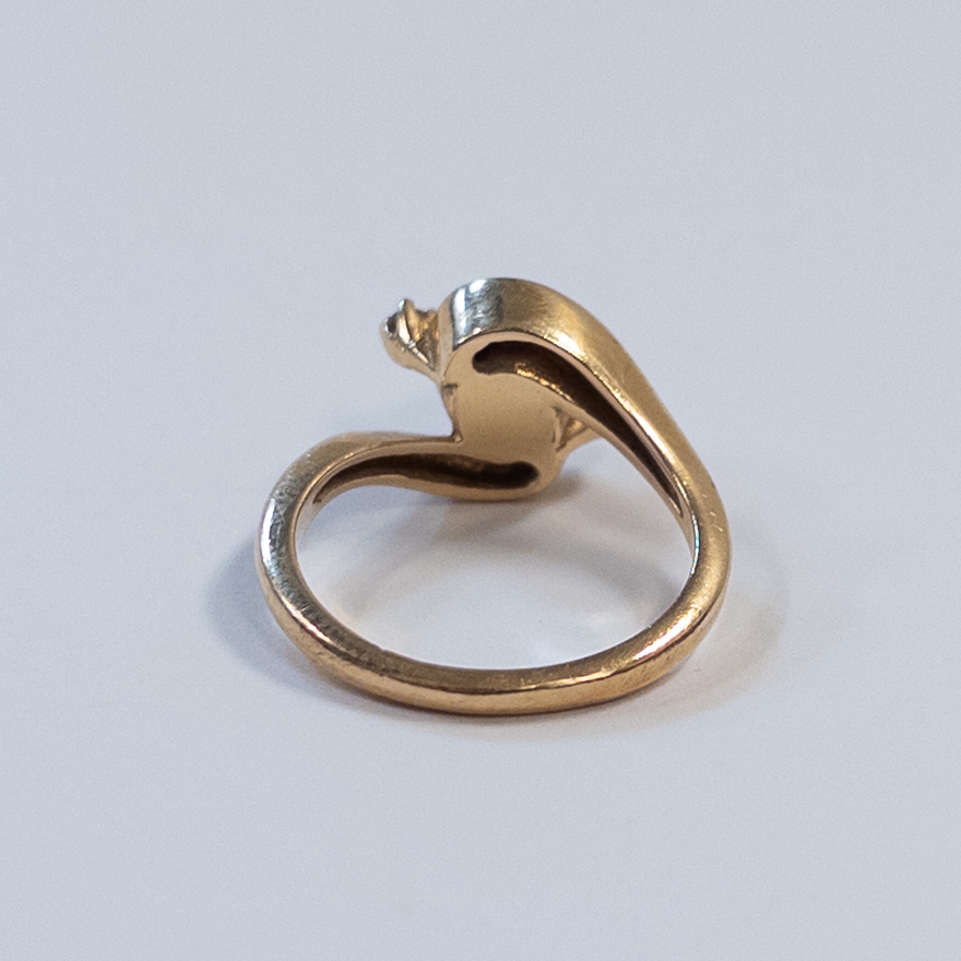 14K Gold and Pearl Ring