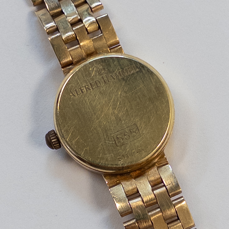 14K Gold Alfred Hammel Wristwatch