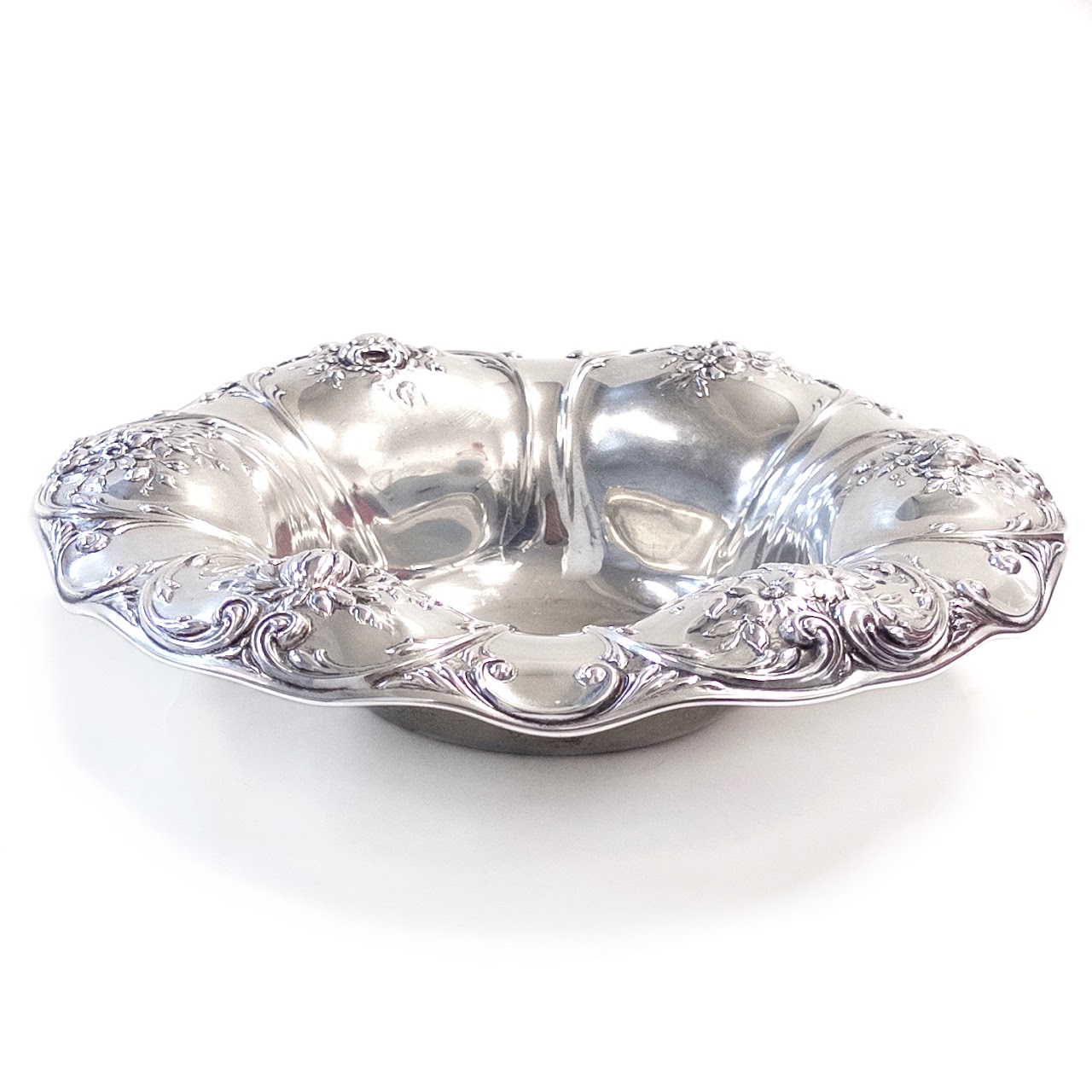 Sterling Silver Repousse Centerpiece Bowl