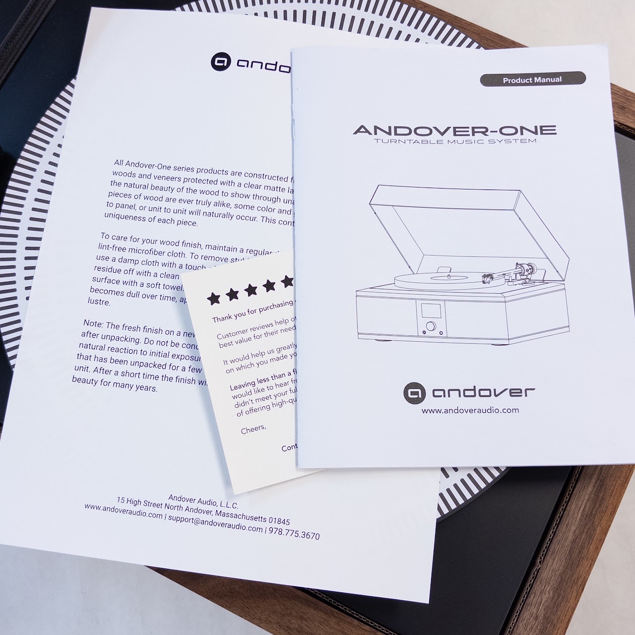 Andover-One NEW Turntable Music System