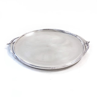 Sterling Silver Mid Century Inspired Serving Tray