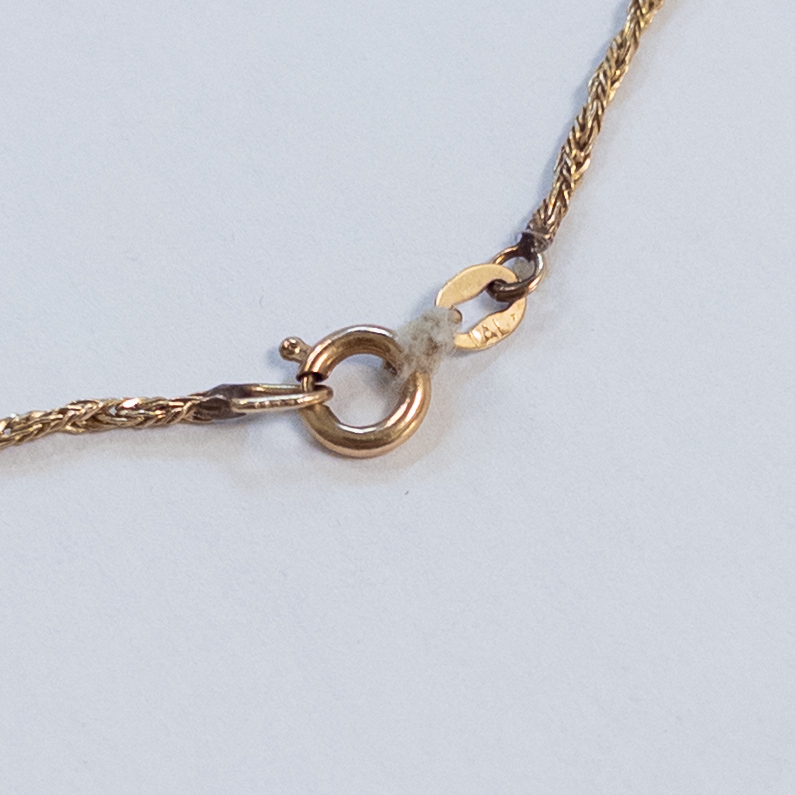 14K Gold Rope Twist Necklace