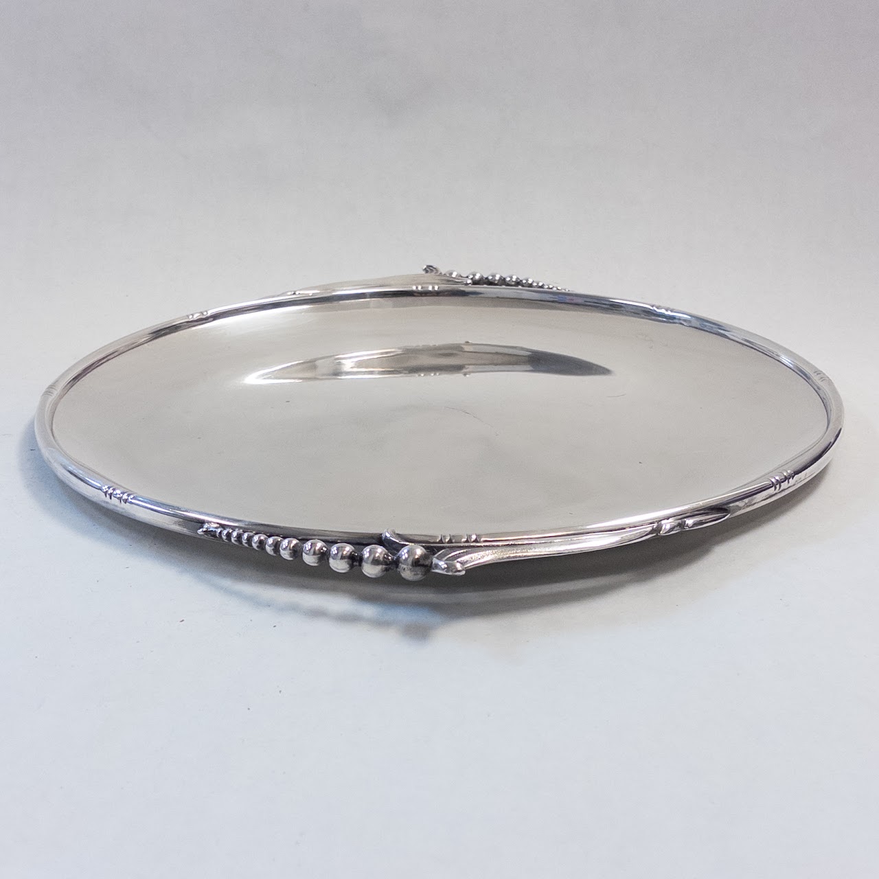 Sterling Silver Mid Century Inspired Serving Tray