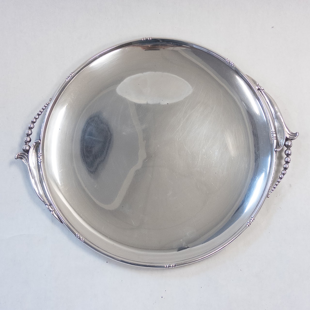 Sterling Silver Mid Century Inspired Serving Tray