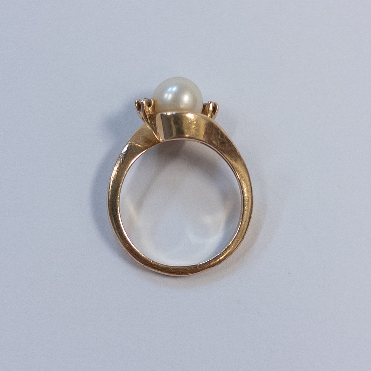 14K Gold and Pearl Ring