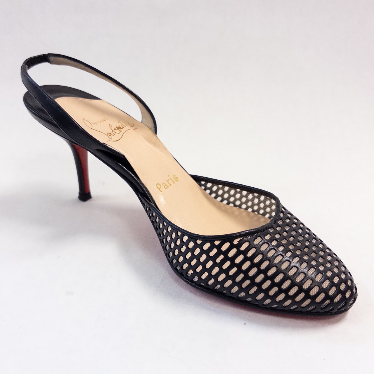 Christian Louboutin Netted Toe Pumps