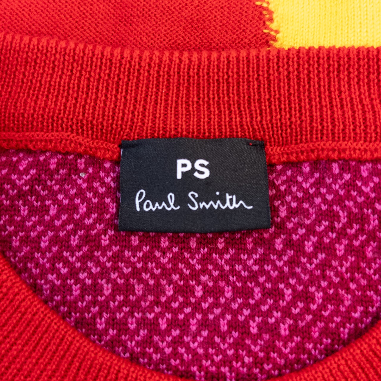 Paul Smith Color Block Textured Knit Sweater