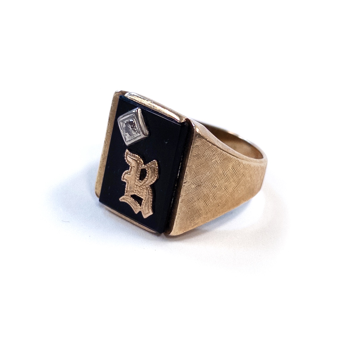 14K Gold Signet Ring