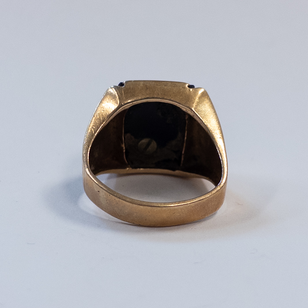 14K Gold Signet Ring