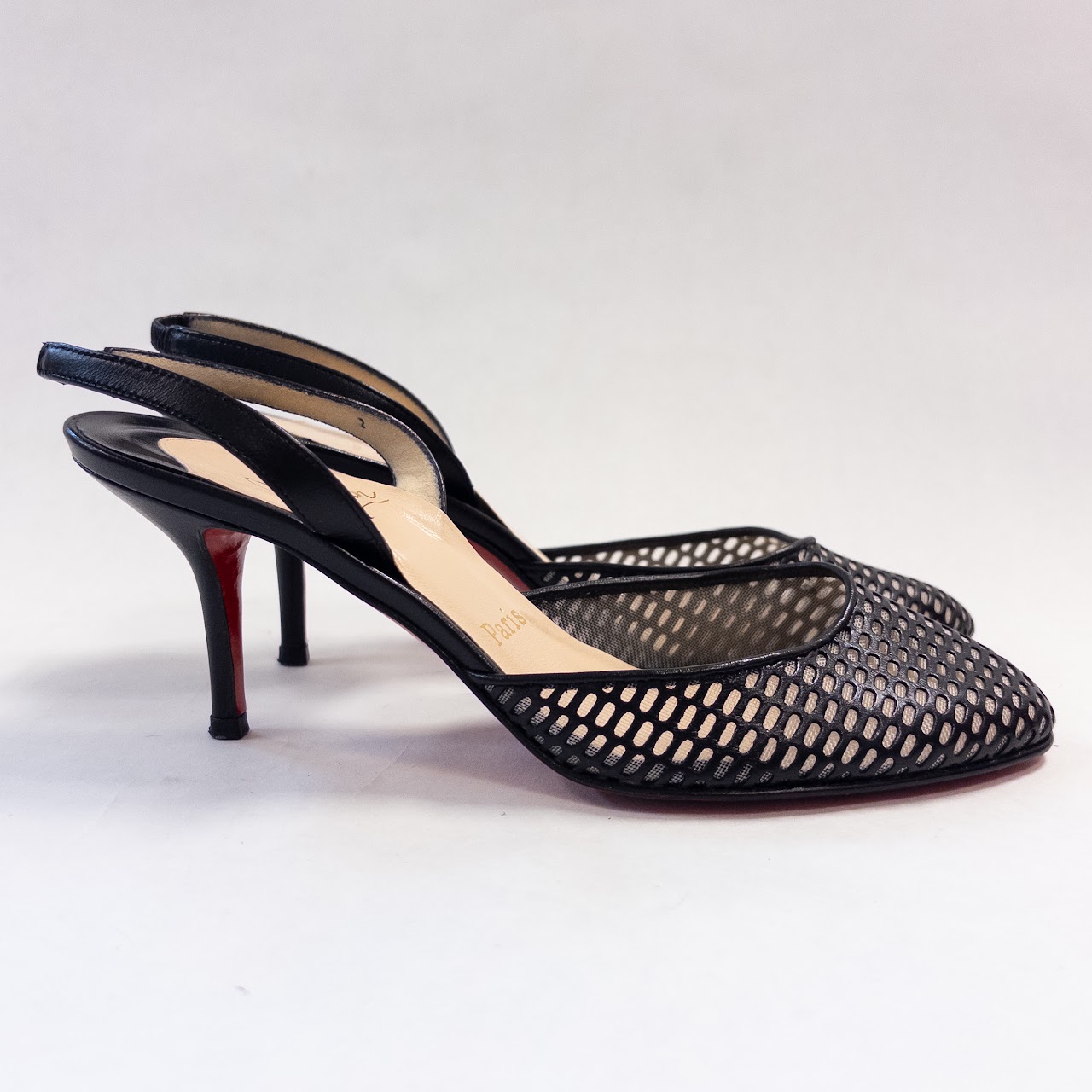 Christian Louboutin Netted Toe Pumps