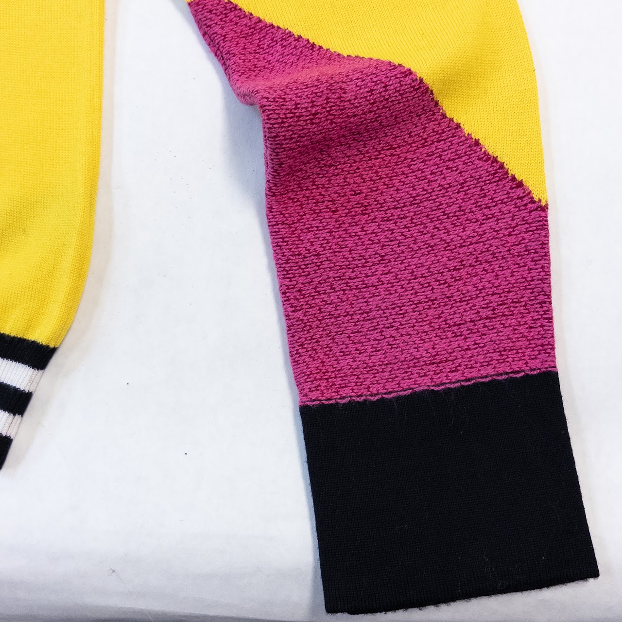 Paul Smith Color Block Textured Knit Sweater