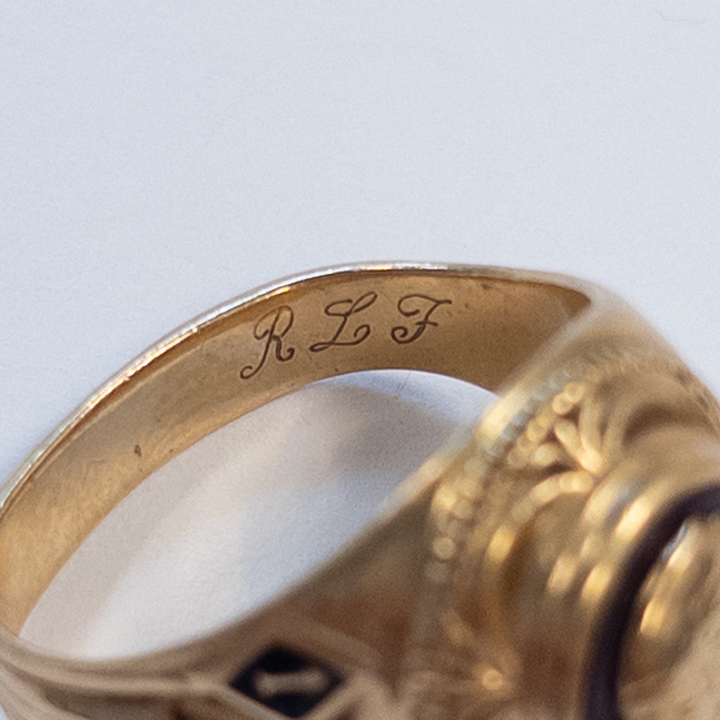 10K Gold 1963 Weehawken Graduating Class Ring