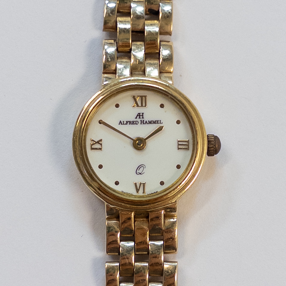 14K Gold Alfred Hammel Wristwatch