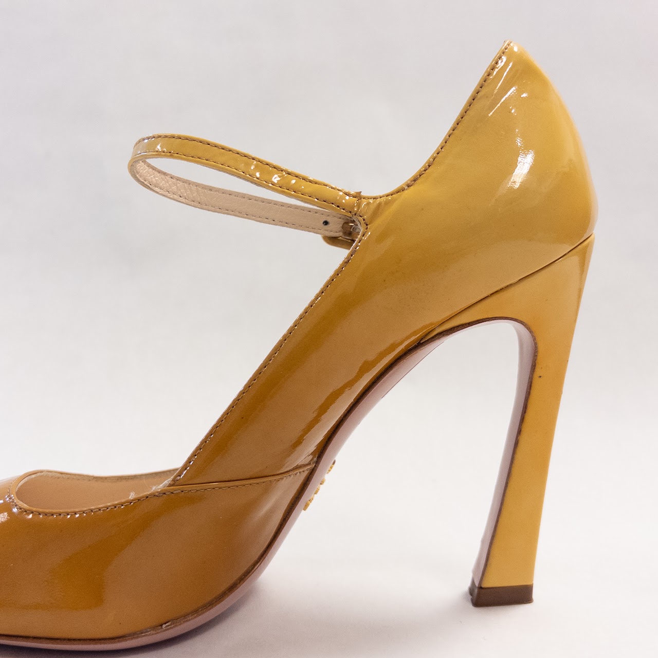 Prada Patent Leather Peep Toe Pumps