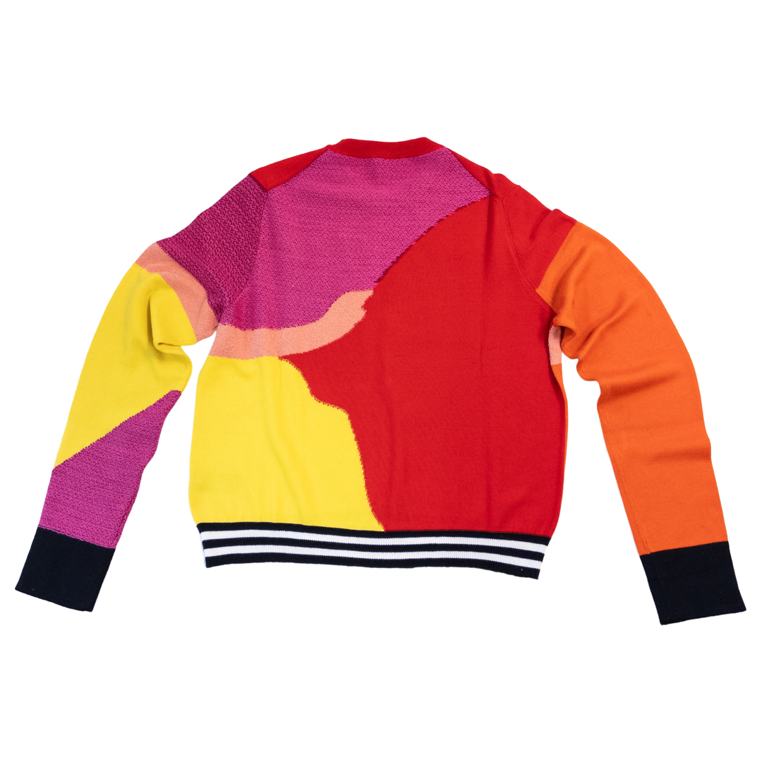 Paul Smith Color Block Textured Knit Sweater