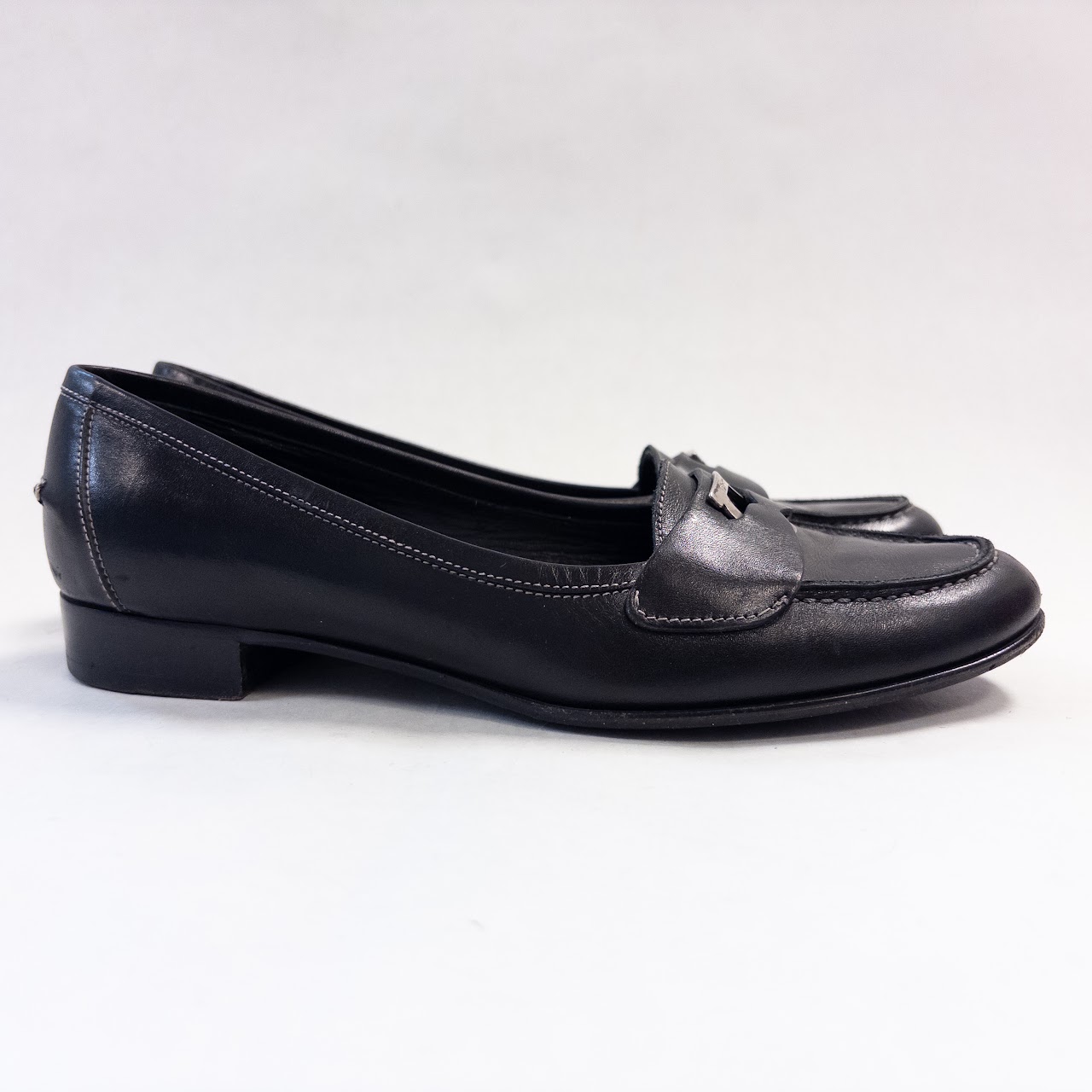 Salvatore Ferragamo Contrast Stitched Loafers