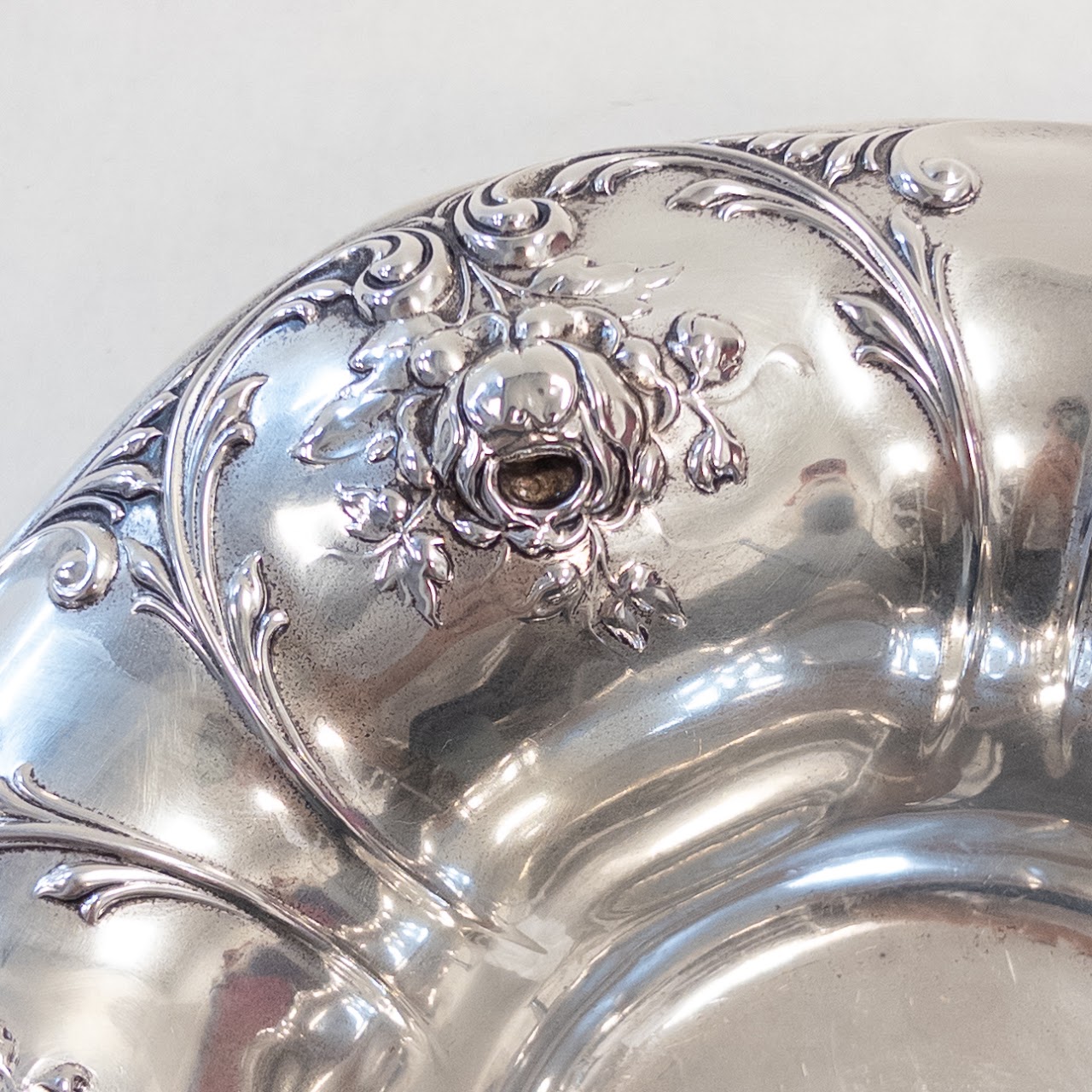 Sterling Silver Repousse Centerpiece Bowl