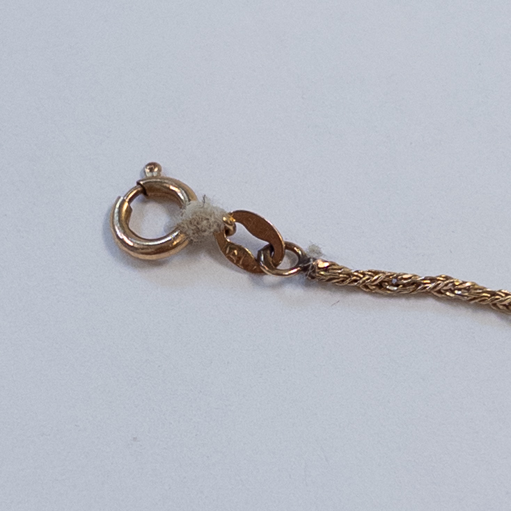 14K Gold Rope Twist Necklace