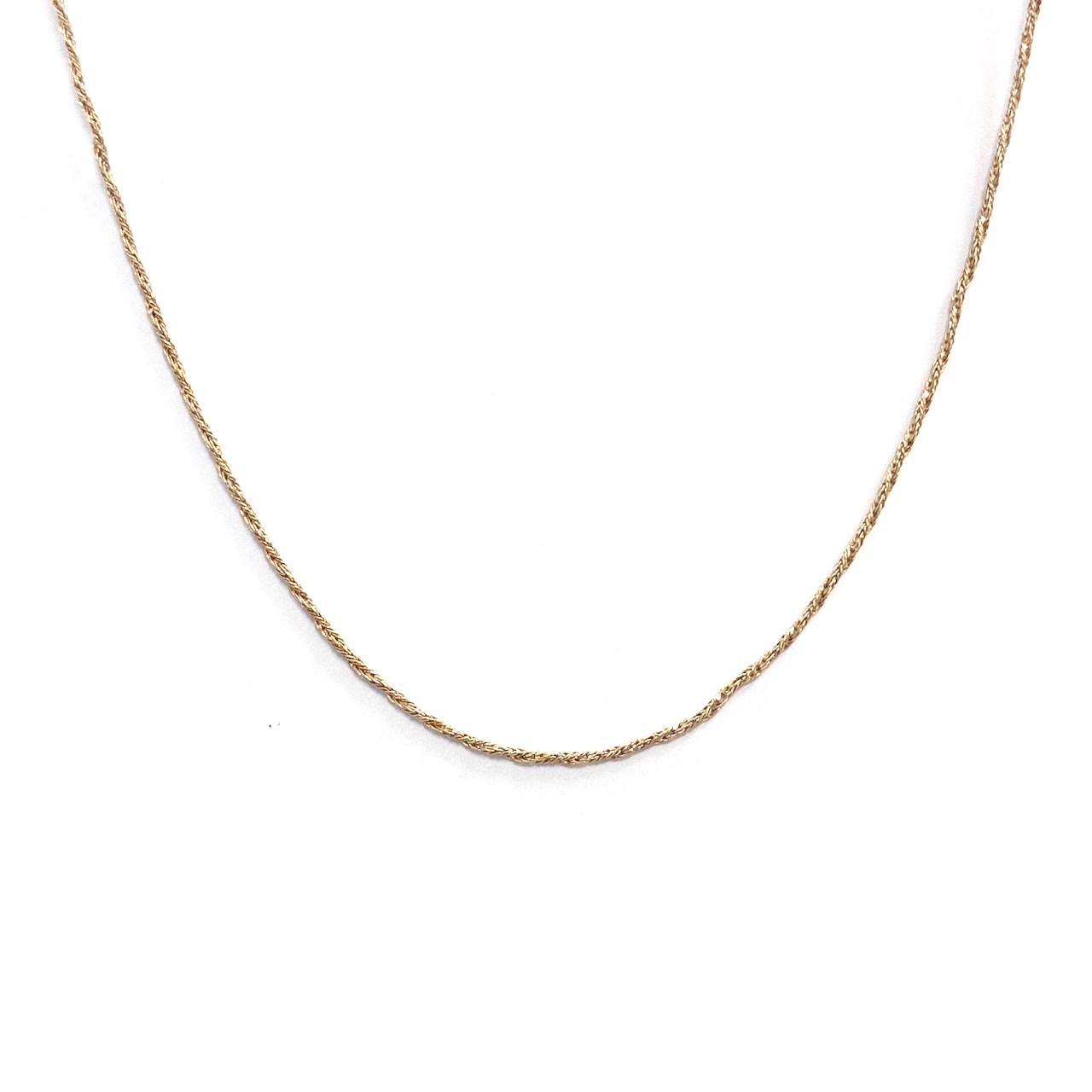 14K Gold Rope Twist Necklace