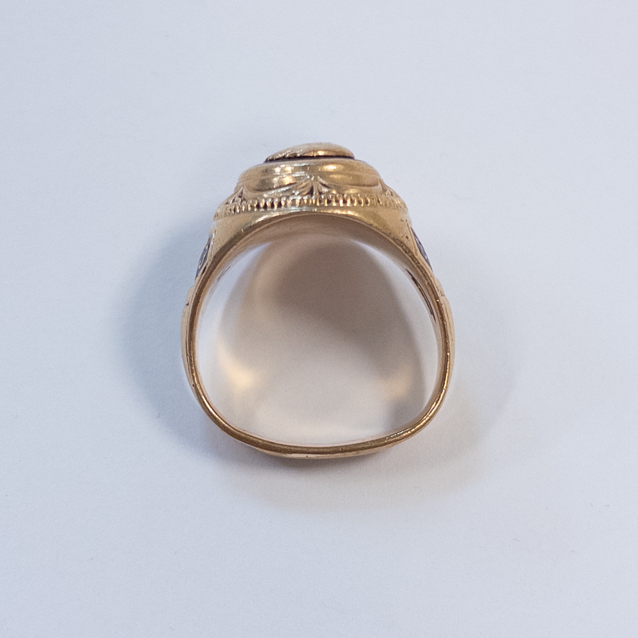 10K Gold 1963 Weehawken Graduating Class Ring