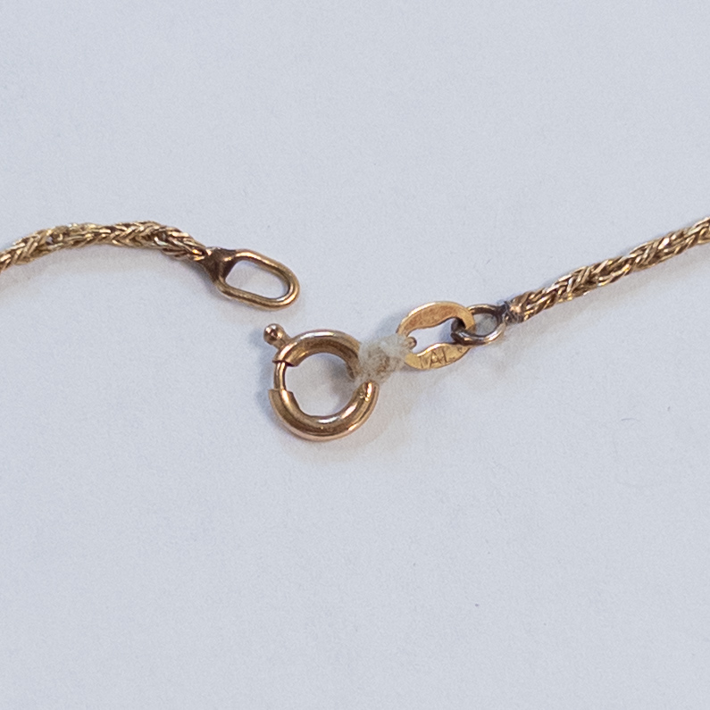 14K Gold Rope Twist Necklace