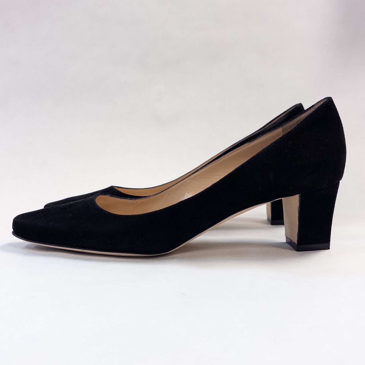 Manolo Blahnik Okkatopla Block Heel Pumps