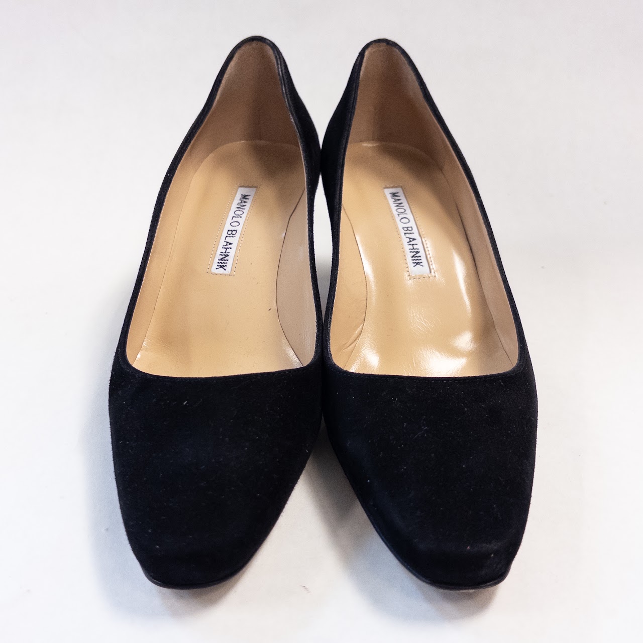 Manolo Blahnik Okkatopla Block Heel Pumps