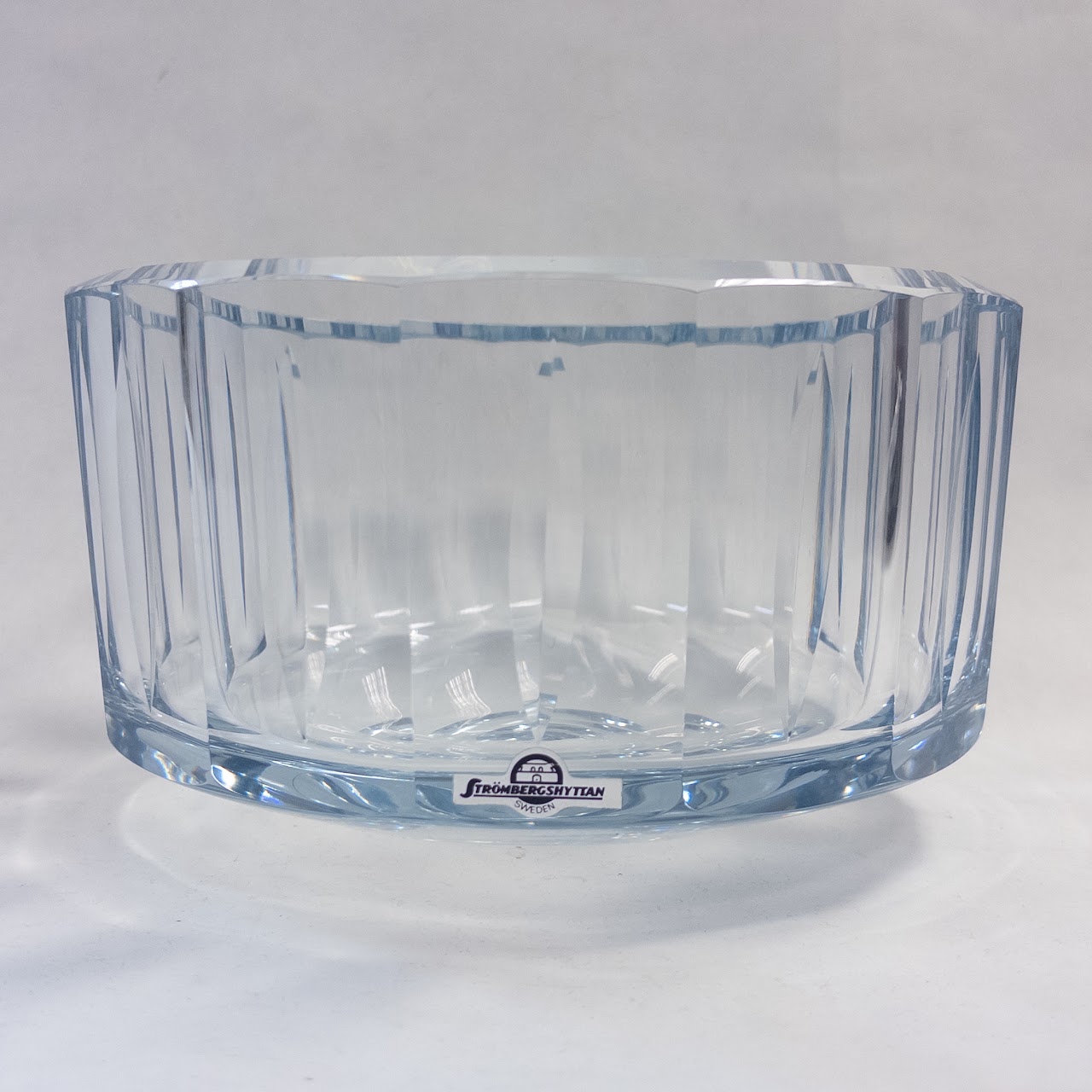 Stromberg-Shyttan Light Blue Crystal Bowl