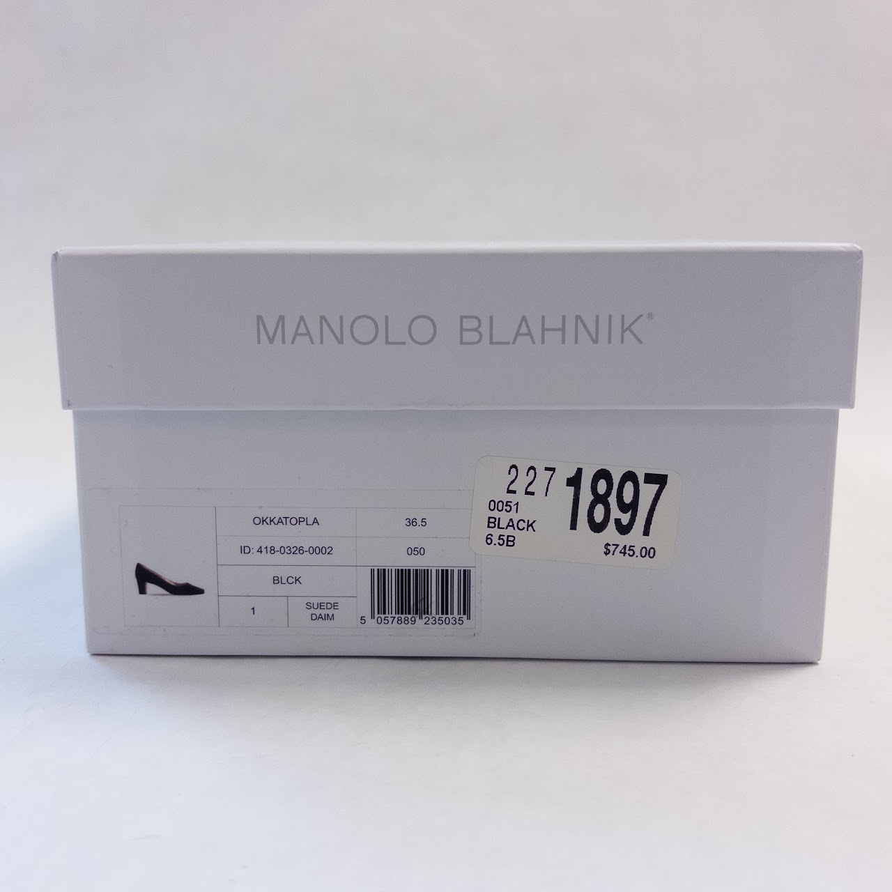 Manolo Blahnik Okkatopla Block Heel Pumps