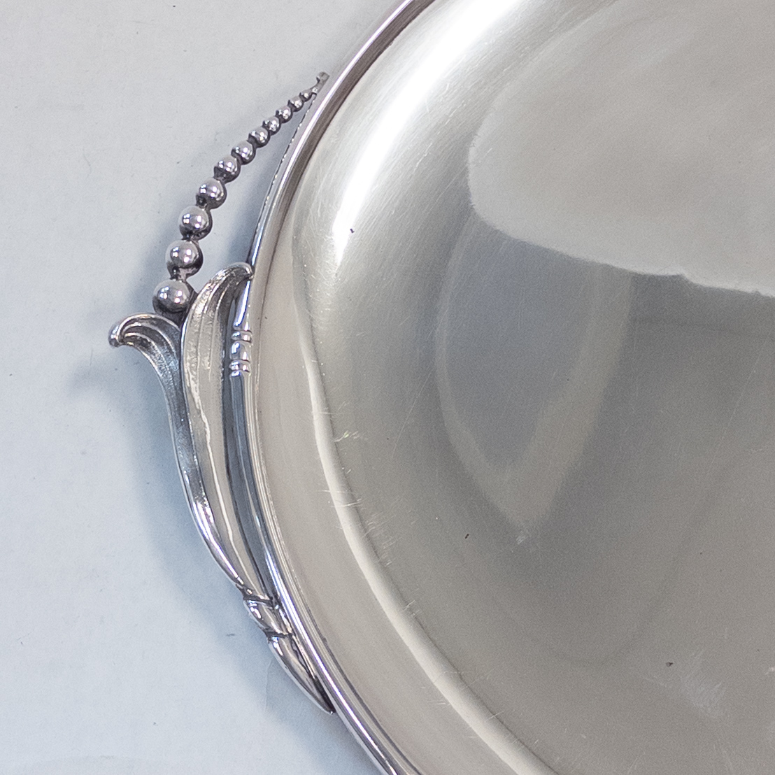 Sterling Silver Mid Century Inspired Serving Tray