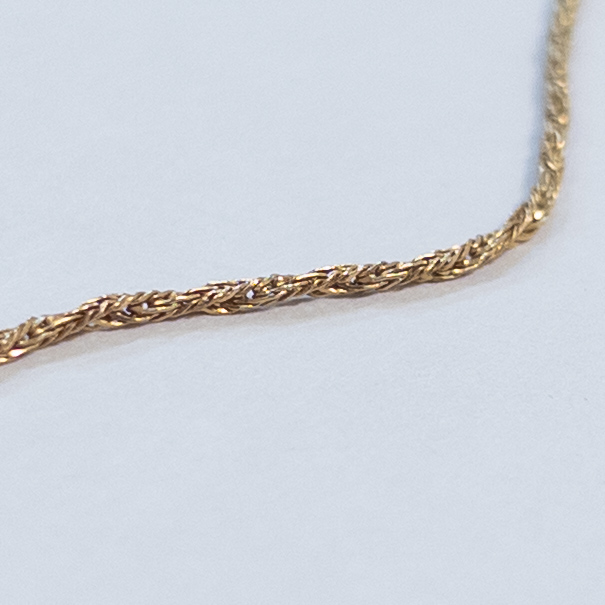 14K Gold Rope Twist Necklace