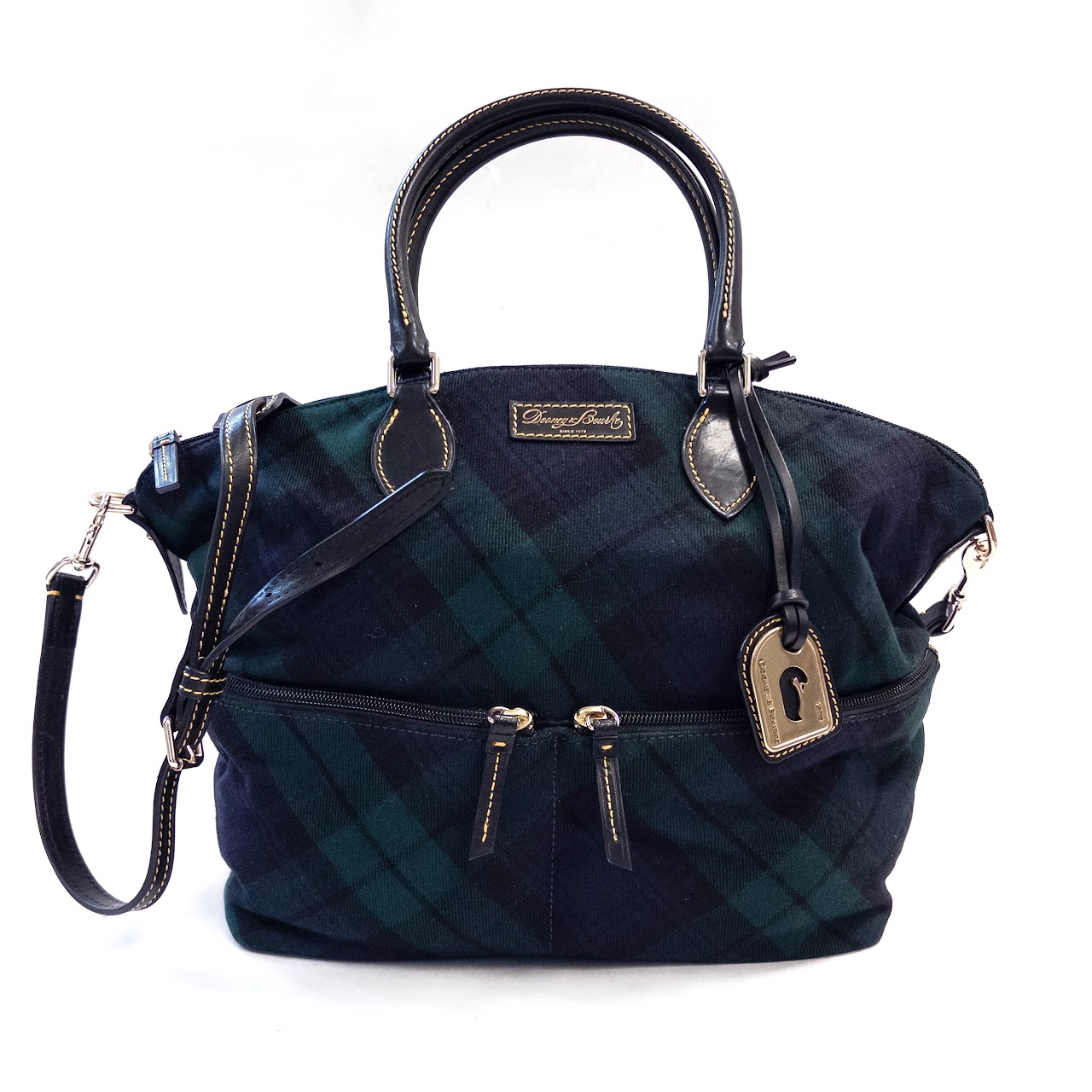 Dooney & Bourke Tartan Large Pocket Satchel