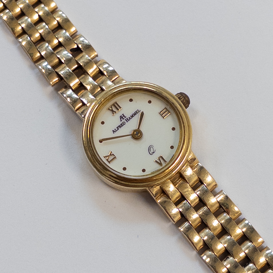 14K Gold Alfred Hammel Wristwatch