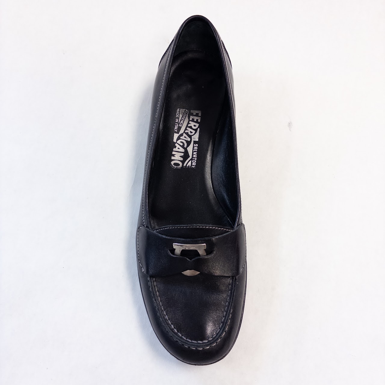 Salvatore Ferragamo Contrast Stitched Loafers