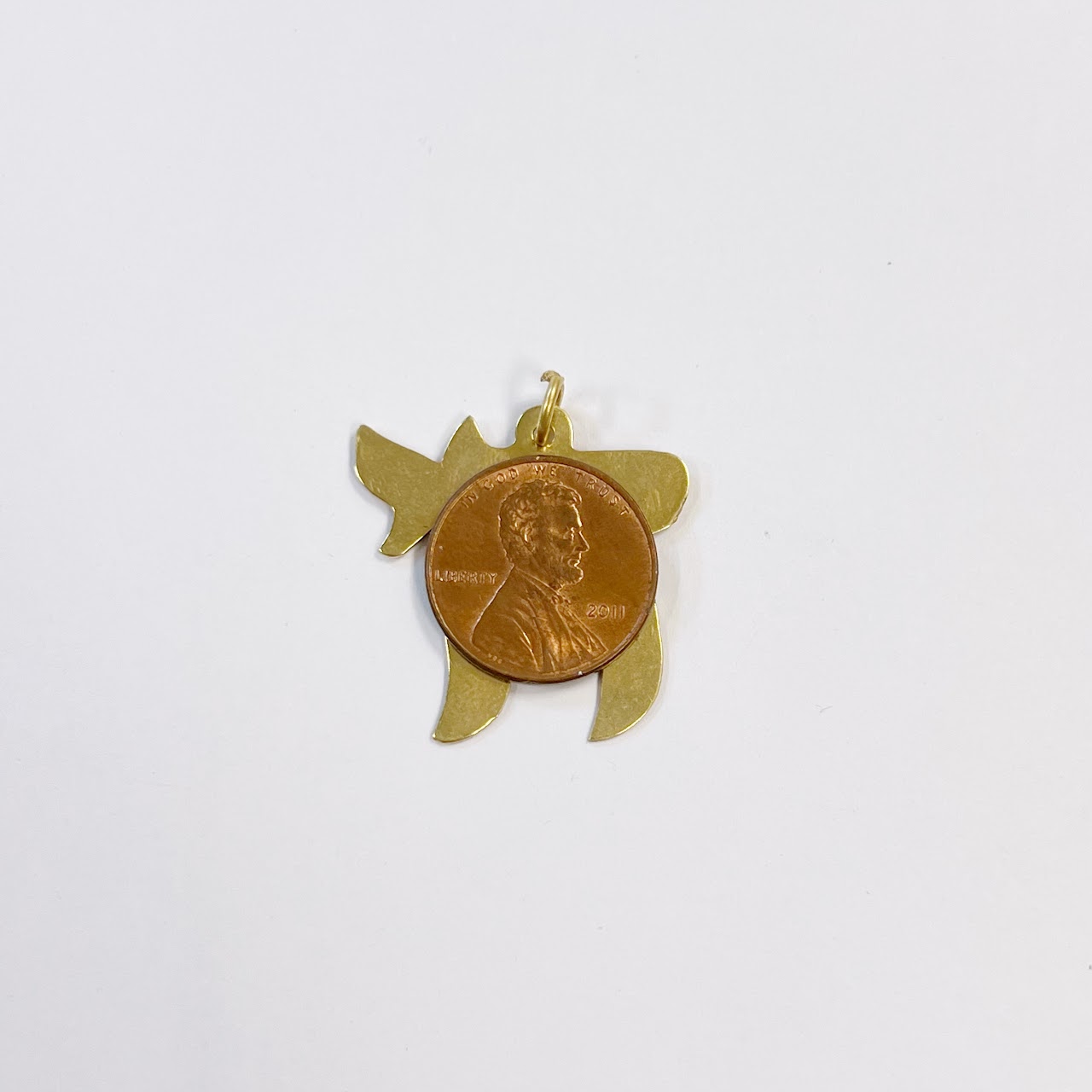 14K Gold Chai Pendant