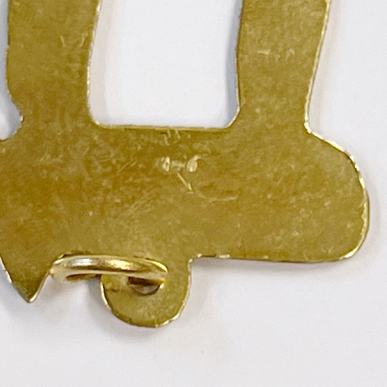 14K Gold Chai Pendant