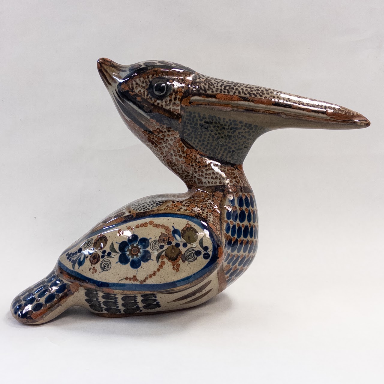 Vintage Tonala Pottery Pelican