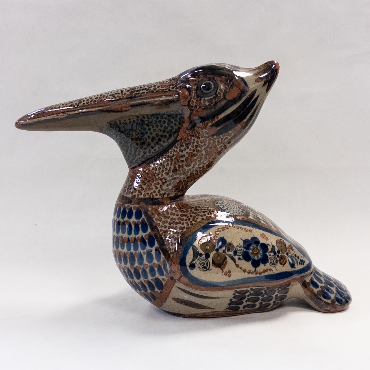 Vintage Tonala Pottery Pelican