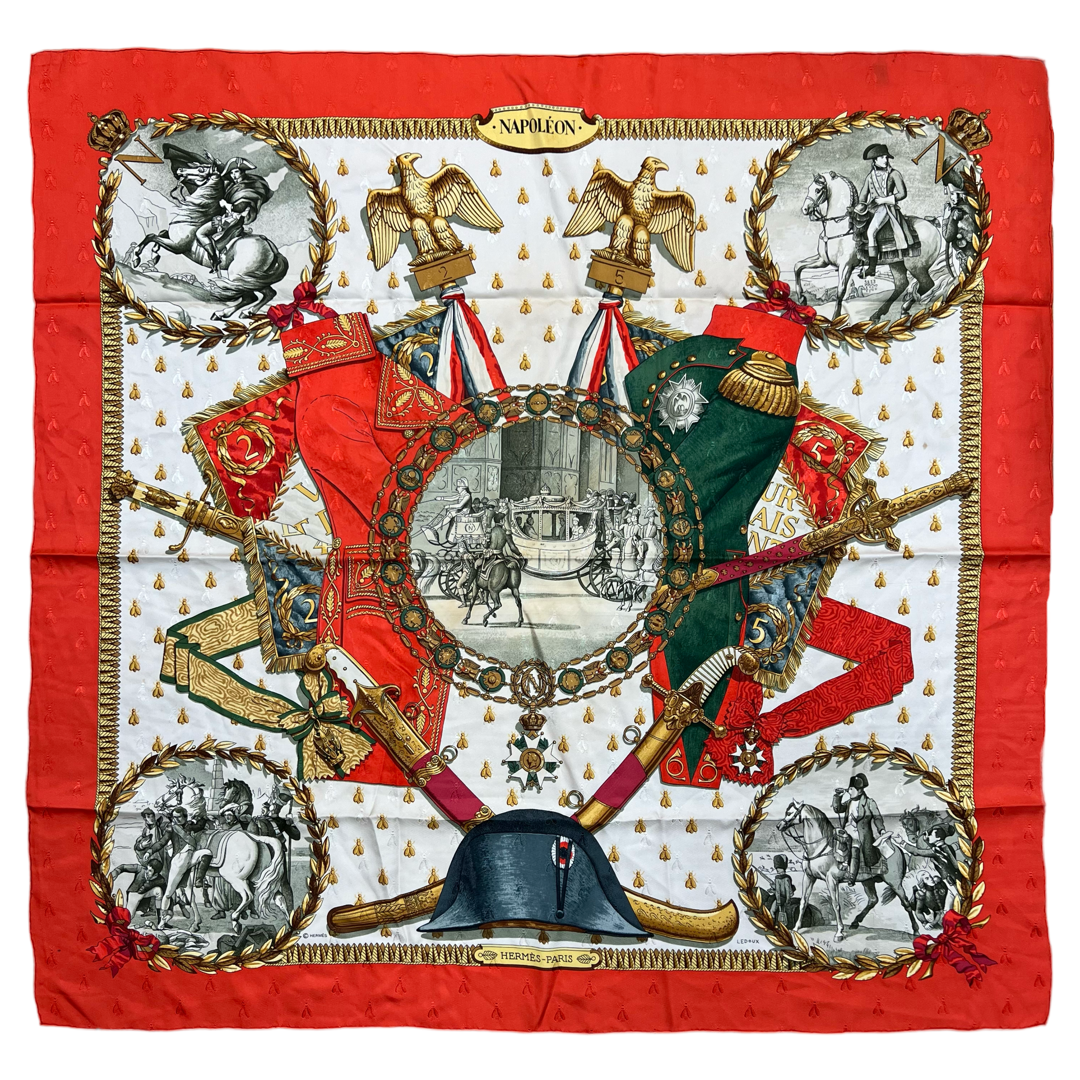 Hermès 'Napoleon' Silk Scarf 90