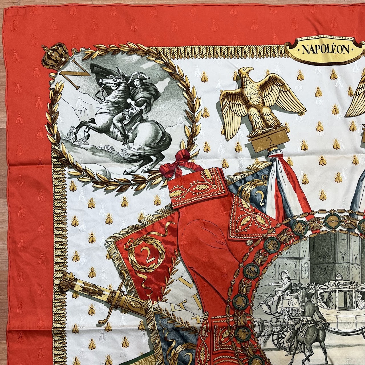 Hermès 'Napoleon' Silk Scarf 90