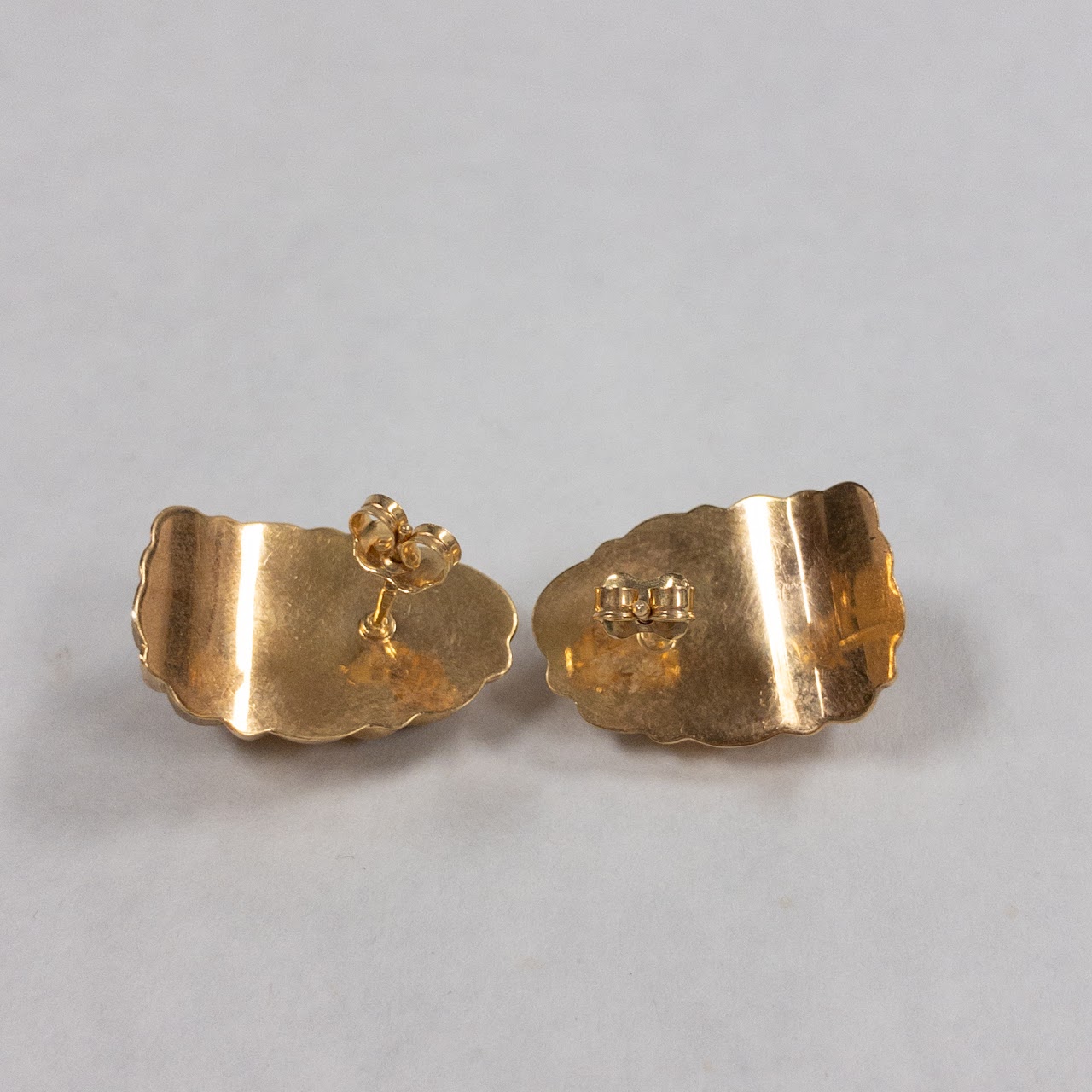 14K Gold Geometric Earrings